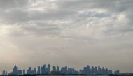 Clouds over West Bay Syline on Monday afternoon. Pic: Muhammad Shammas / The Peninsula