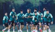 A file photo of Saudi Arabia U23 team's training session. 
PIC: Saudi Arabian Football Federation