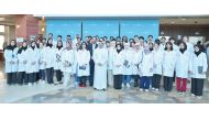 Weill Cornell Medicine-Qatar students during their visit to Aspetar