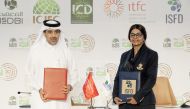 Fahad Al Sulaiti, CEO at Education Above All Foundation, and Dr Hiba Ahmed, the ISFD Director General
