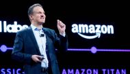 Amazon Web Services (AWS) CEO Adam Selipsky delivers a keynote address during AWS re:Invent 2023, a conference hosted by Amazon Web Services, at The Venetian Las Vegas on November 28, 2023 in Las Vegas, Nevada. Photo by Noah Berger / GETTY IMAGES NORTH AMERICA / AFP