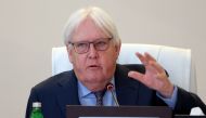 United Nations Under-Secretary-General for Humanitarian Affairs and Emergency Relief Coordinator Martin Griffiths in Doha on May 19, 2024. (Photo by KARIM JAAFAR / AFP)