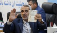 Iranian parliament lawmaker Abbas Moghtadaei registers at the elections registration office in Tehran on May 30, 2024, on the first day of signing up ahead of the country's election of a new president next month. Photo by AFP.