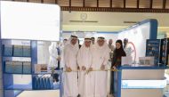 Officials inaugurate an awareness booth on the occasion of World No Tobacco Day.