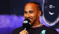 Lewis Hamilton of Great Britain and Mercedes attends the press conference during previews ahead of the F1 Grand Prix of Canada at Circuit Gilles Villeneuve on June 06, 2024 in Montreal, Quebec. Photo by CLIVE ROSE / GETTY IMAGES NORTH AMERICA / Getty Images via AFP