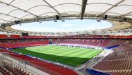 The Stuttgart Arena is pictured during the 