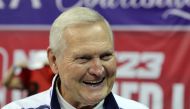 LA Clippers executive board member Jerry West attends a game between the Orlando Magic and the Houston Rockets during the 2022 NBA Summer League at the Thomas & Mack Center in Las Vegas, Nevada, on July 7, 2022. Photo by Ethan Miller / GETTY IMAGES NORTH AMERICA / AFP