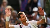 Files: Britain's Andy Murray waves to the public as he leaves Centre Court following his defeat against Greece's Stefanos Tsitsipas during their men's singles tennis match on the fifth day of the 2023 Wimbledon Championships at The All England Tennis Club in Wimbledon, southwest London, on July 7, 2023.(Photo by SEBASTIEN BOZON / AFP)