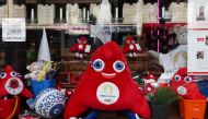 This photograph shows the Paris 2024 Olympics mascot 