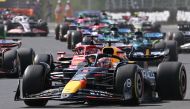 Red Bull Racing's Dutch driver Max Verstappen competes during the Formula One Hungarian Grand Prix at the Hungaroring race track in Mogyorod near Budapest on July 21, 2024. (Photo by Ferenc ISZA / AFP)