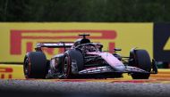 Alpine's French F1 driver Esteban Ocon drives during a practice session ahead of the Formula One Belgian Grand Prix at the Spa-Francorchamps circuit in Spa on July 26, 2024 (Photo by JOHN THYS / AFP)
