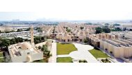 A bird's eye view of Qatar University campus.