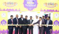 Guests and officials inaugurate the festival at Rawabi Hypermarket Izghawa. 