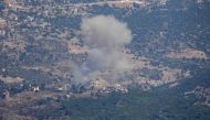 Buildings near the site of reported overnight Israeli bombardment on Sarein in the Bekaa valley in east-central Lebanon on August 20, 2024. (Photo by AFP)
