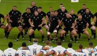 Photo for representation only. The All Blacks perform the Haka during the France 2023 Rugby World Cup Pool A match between New Zealand and Italy at the OL Stadium in Decines-Charpieu, near Lyon, south-eastern France, on September 29, 2023. (Francis BOMPARD / AFP)

