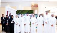 QCB Governor, HE Sheikh Bandar bin Mohammed bin Saoud Al Thani, along with Commercial Bank officials during the Arab Banking Conference 2024.