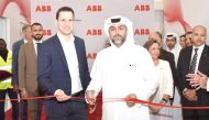 Sheikh Mohammed bin Hamad bin Faisal Al Thani, CEO of QFZ and Florian Naegele, CCO and President EMEA of ABB E-mobility