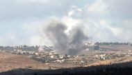 This picture taken along the border with southern Lebanon shows smoke billowing following Israeli bombardment in Lebanon, on September 23, 2024. Photo by Jalaa MAREY / AFP.