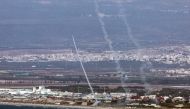 Photo used for demonstration purposes. Rockets from Iron Dome air defence system fired to intercept rockets from southern Lebanon near Haifa on September 24, 2024. Photo by Jack GUEZ / AFP.