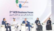 Panelists during the session entitled Investment Opportunities and Incentives in Qatar'.