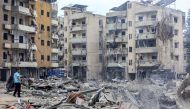 This picture shows a view of destruction following an overnight Israeli air strike on the neighbourhood of Kafaat in Beirut's southern suburbs, on October 7, 2024. (Photo by AFP)