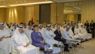 Minister of Treasury and Finance of the Republic of Türkiye, H E Mehmet Şimşek, Ambassador of the Republic of Türkiye in Doha, H E Dr. Mustafa Goksu and QC Chairman Sheikh Khalifa bin Jassim Al Thani along with other dignitaries during the meeting.