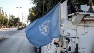 Photo used for demonstration purposes. A United Nations flag flies in the back of one of the armoured vehicles of the UN Interim Force in Lebanon (UNIFIL) during a patrol around Marjayoun in south Lebanon on October 8, 2024. Photo by AFP.
