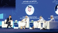 Invest Qatar CEO Sheikh Ali Alwaleed Al Thani along with other panelists at the 2nd Real Estate Forum. 