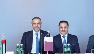 Ambassador of Qatar to Austria H E Jassim Yaqub Al Hammadi, with QC Chairman Sheikh Khalifa bin Jassim Al Thani during the AACC forum.