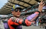 File photo: Prima Pramac Racing's Spanish rider Jorge Martin celebrates after winning the Sprint race of the MotoGP Malaysian Grand Prix in November 2024. (Photo by Mohd Rasfan / AFP)