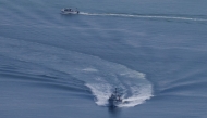 Photo used for demonstration purposes. Israeli Navy personnel patrol near the port in Haifa on October 31, 2024. Photo by Ahmad GHARABLI / AFP.