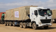 A truck, part of a humanitarian aid convoy, is seen in Port Sudan, Red Sea State, eastern Sudan, on Nov. 6, 2024. (Photo by Fayez Ezaki/Xinhua)