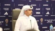 FIFA Intercontinental Cup Qatar 2024 LOC Marketing, Commercial & Ceremonies Executive Director Hassan Al Kuwari speaks during a press conference, yesterday.