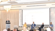 Participants attending the event as part of QICDRC-HBKU Lecture Series on the role of international commercial courts in resolving digital technology disputes.