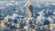 Smoke plumes rise after an Israeli airstrike on the Chouaifet neighborhood in southern Beirut on November 14, 2024. (Photo by Anwar Amro / AFP)