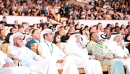 QNB Group CEO Abdulla Mubarak Al Khalifa along with other officials during the WISH Summit 2024.