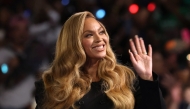 US singer-songwriter Beyonce looks on during a campaign rally with Democratic presidential nominee, U.S. Vice President Kamala Harris, at Shell Energy Stadium on October 25, 2024 in Houston, Texas. Photo by JUSTIN SULLIVAN / GETTY IMAGES NORTH AMERICA / AFP