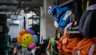 Items - all organised from where and when they were lost, sitting on shelves at the Tokyo Metropolitan Police Department Lost and Found Centre in the Iidabashi area of central Tokyo. (Photo by Richard A. Brooks / AFP) 