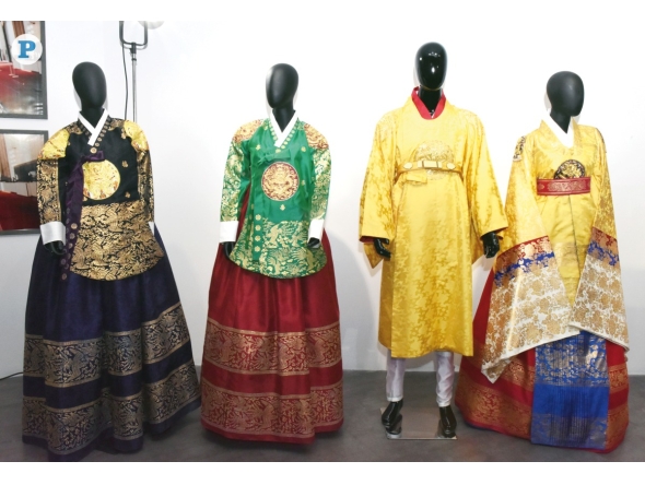 Different kinds of Hanbok displayed in an exhibition at the Katara Cultural Village. Pic: Salim Matramkot/The Peninsula