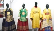 Different kinds of Hanbok displayed in an exhibition at the Katara Cultural Village. Pic: Salim Matramkot/The Peninsula