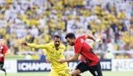 Action during the match between Al Rayyan and Al Wasl in Dubai yesterday.