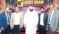 Safari Hypermarkets officials during the draw ceremony.