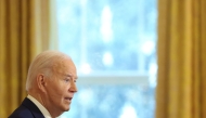 US President Joe Biden speaks during the first-ever White House Conference on Women's Health Research, in the East Room of the White House in Washington, DC, on December 11, 2024. (Photo by Samuel Corum / AFP)
