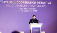 Minister of State for International Cooperation H E Maryam bint Ali bin Nasser Al Misnad addressing the meeting of the Policy Advisory Group of the Istanbul Cooperation Initiative (ICI) with NATO 