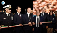 Minister of Agriculture, Food Sovereignty, and Forestry of Italy H E Francesco Lollobrigida (third left) inaugurating a temporary vegetable garden yesterday in Old Doha Port, in the presence of Italian Ambassador to Qatar H E Paolo Toschi (second left) and other officials.  PIC: Salim Matramkot/THE PENINSULA