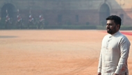 Sri Lanka's President Anura Kumara Dissanayake walks during his ceremonial reception at India's presidential palace Rashtrapati Bhavan in New Delhi on December 16, 2024. (Photo by Sajjad Hussain / AFP)