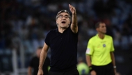 Roma's headcoach Ivan Juric reacts during the Italian Serie A football match between AS Roma and Udinese at the Olympic stadium in Rome on September 22, 2024. (Photo by Filippo Monteforte / AFP)

