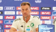 Saudi Arabia coach Herve Renard during a press conference on December 24, 2024.