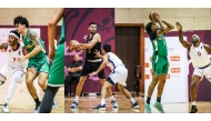 Action during the match between Al Shamal and Al Ahli, with Most Valuable Player of the match, Al Shamal's Emmanuel Ezenwa Egbuta (right) tries to defend the ball during the match against Al Ahli.