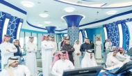 Minister of Environment and Climate Change H E Dr. Abdullah bin Abdulaziz bin Turki Al Subaie and other officials during the inauguration of Radiation Data Monitoring and Analysis Unit.